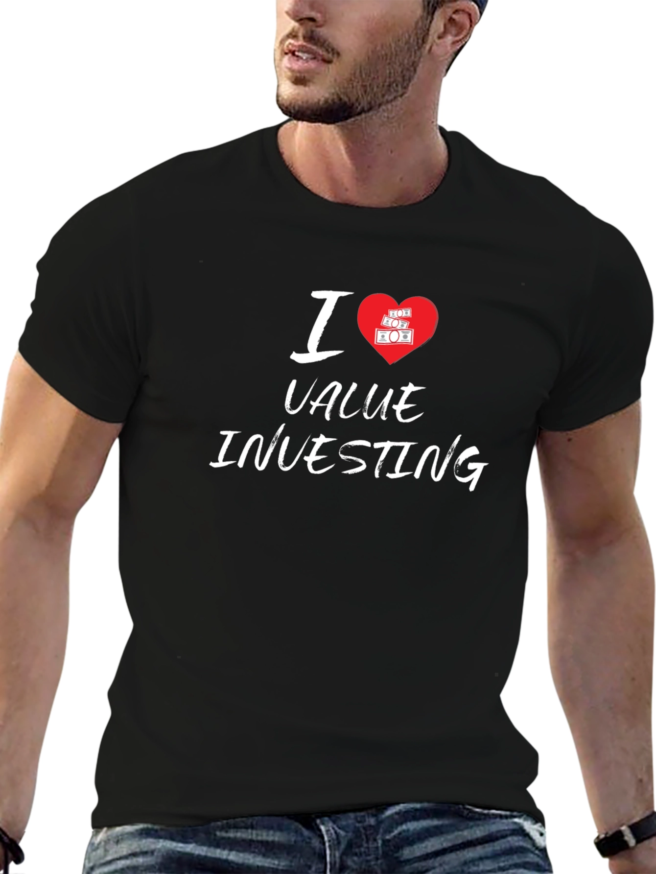 I Love Value Investing Black T-Shirt