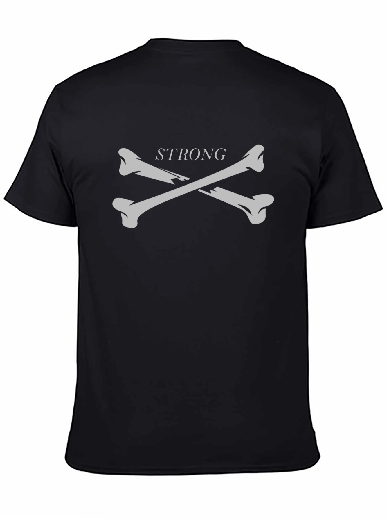Strong Bones Graphic T-Shirt - Black
