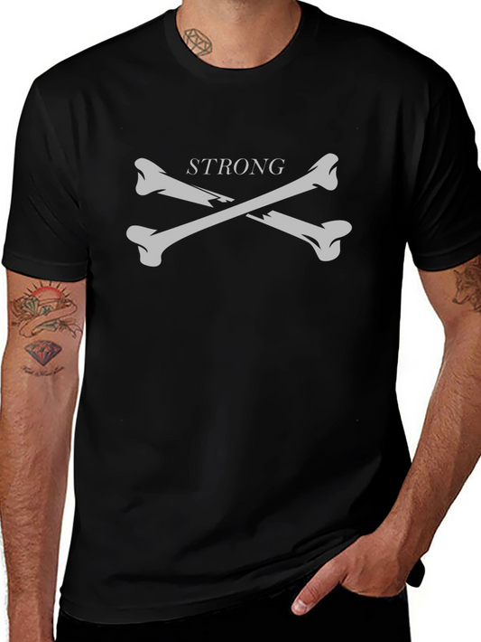 Strong Bones Graphic T-Shirt - Black