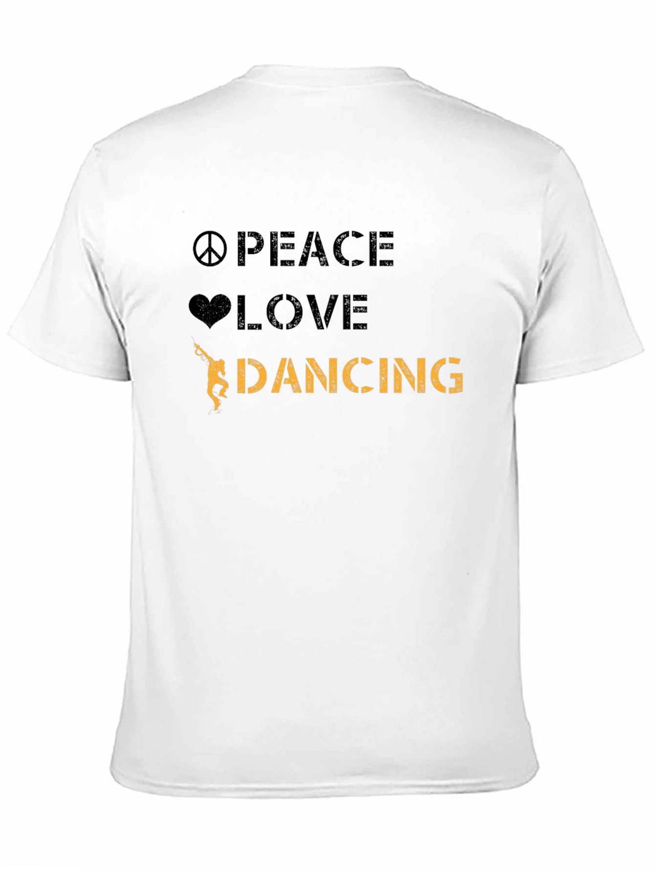 Peace Love Dancing Black T-Shirt
