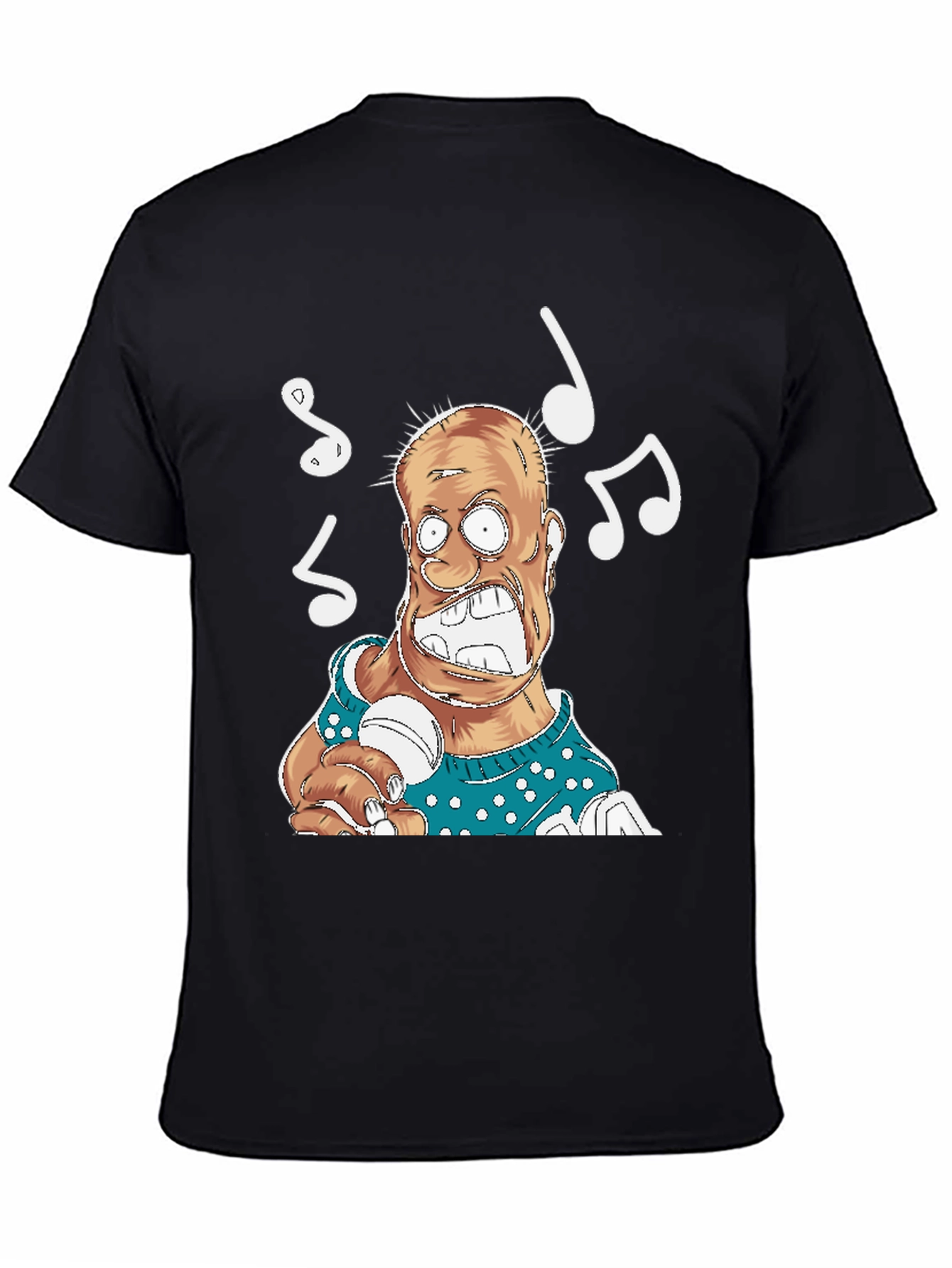 Singing Cartoon Man Graphic T-Shirt