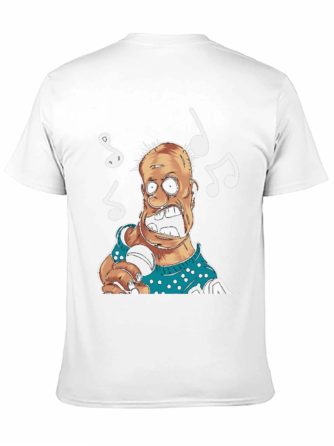 Singing Cartoon Man Graphic T-Shirt