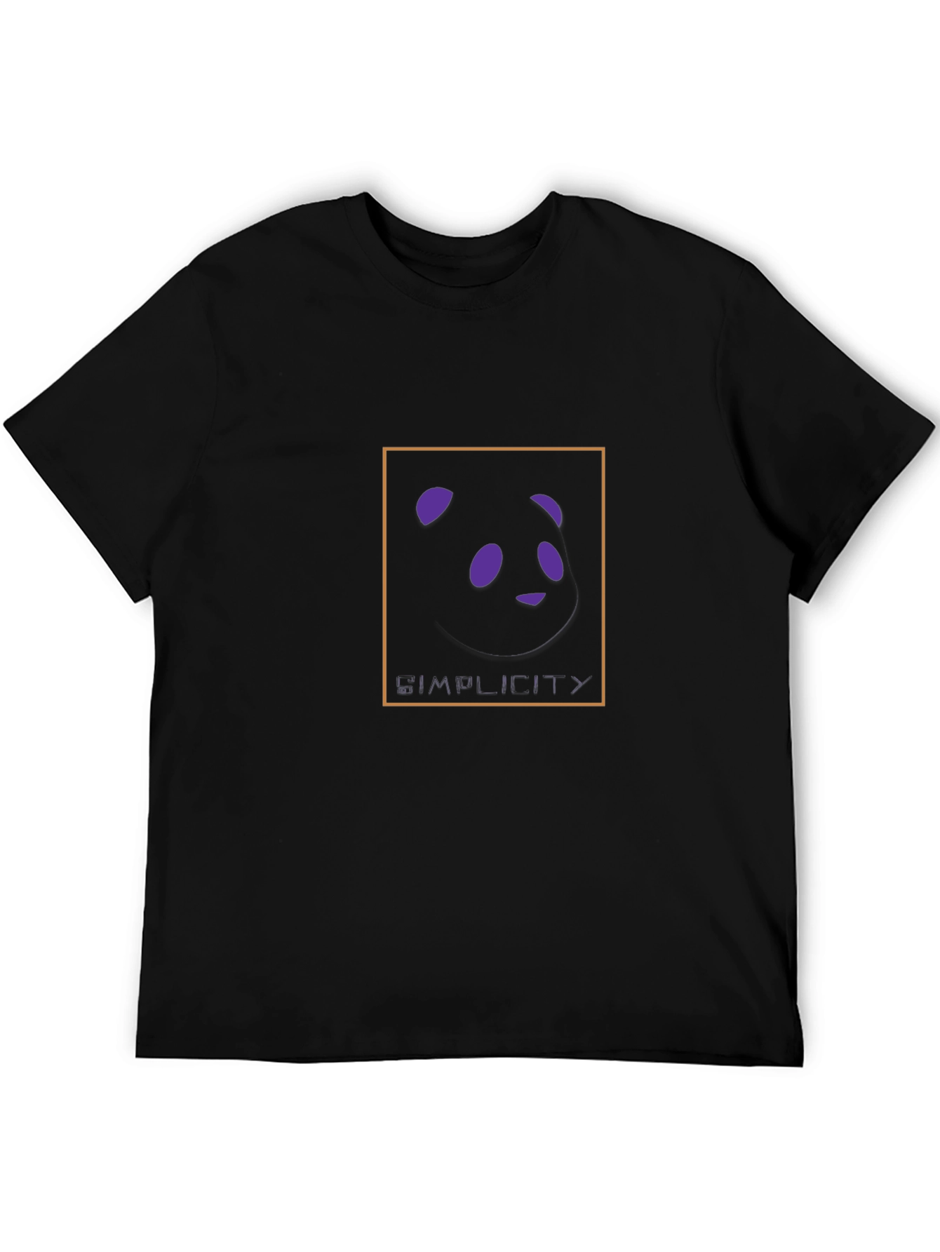 Simplicity Panda Graphic Black T-Shirt