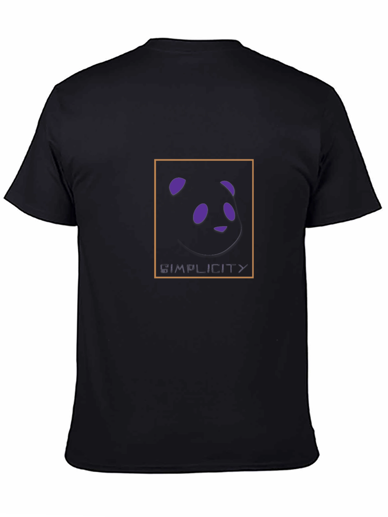 Simplicity Panda Graphic Black T-Shirt