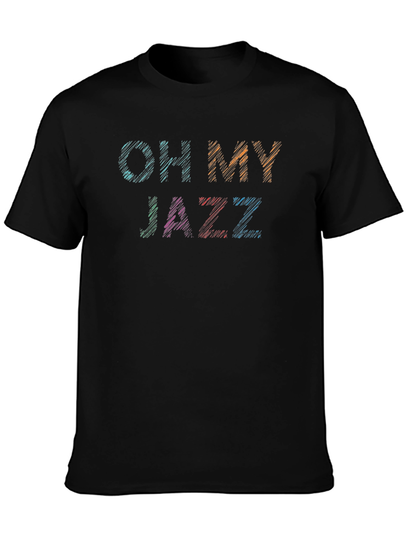 Oh My Jazz Graphic Tee - Black Cotton T-Shirt