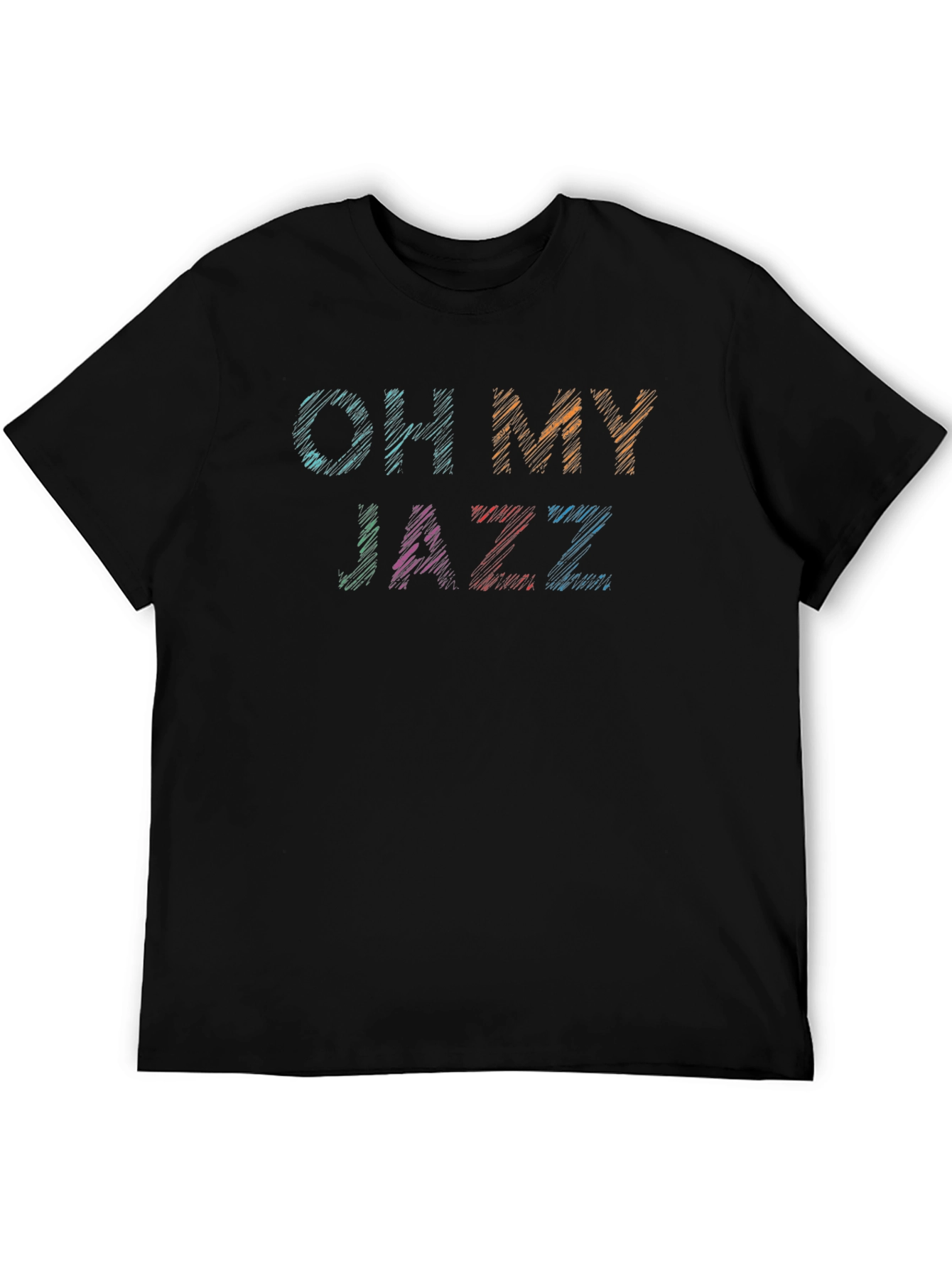 Oh My Jazz Graphic Tee - Black Cotton T-Shirt