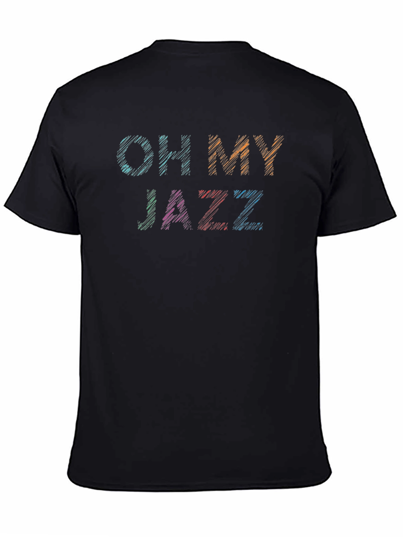 Oh My Jazz Graphic Tee - Black Cotton T-Shirt