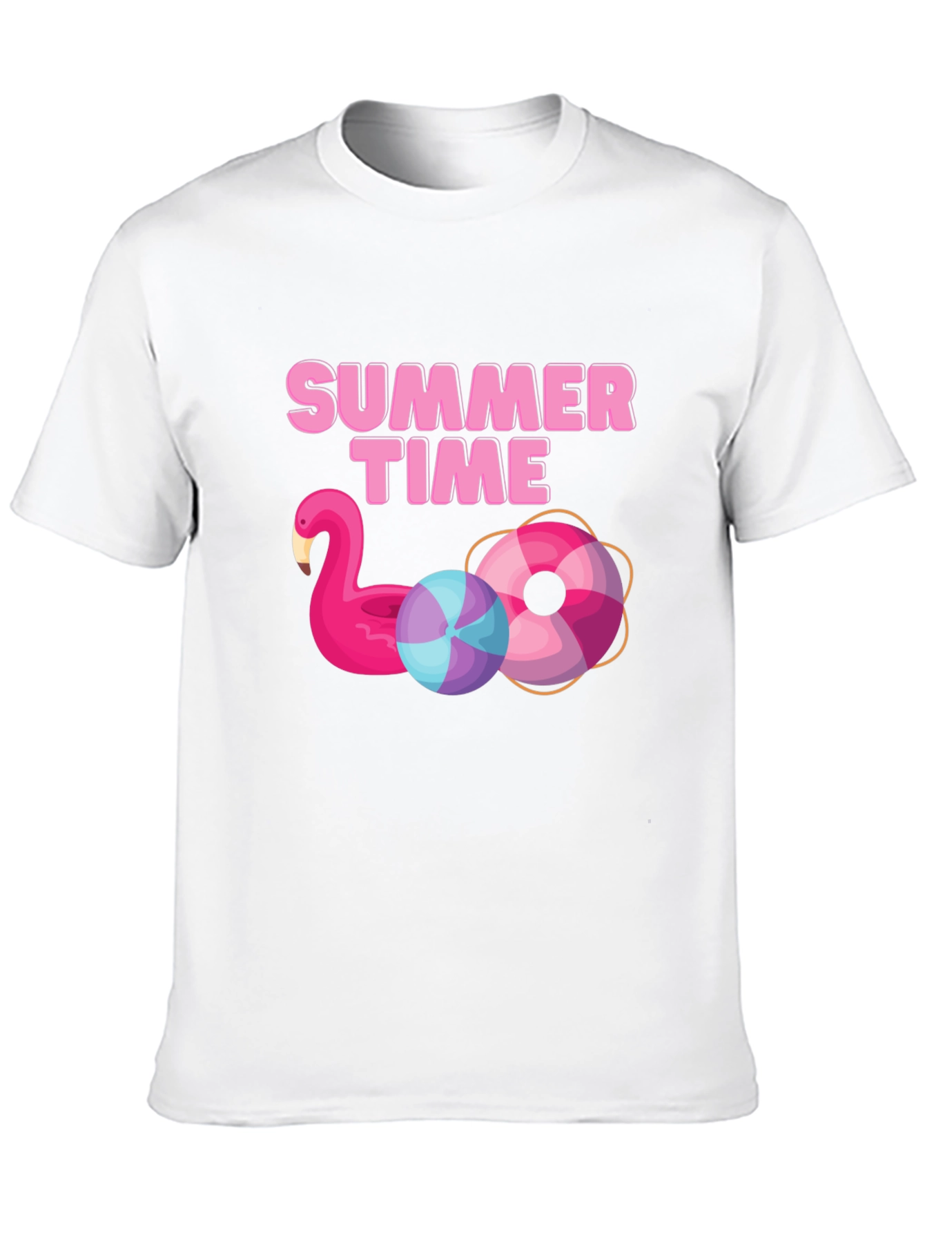 Summer Time Black Graphic Tee