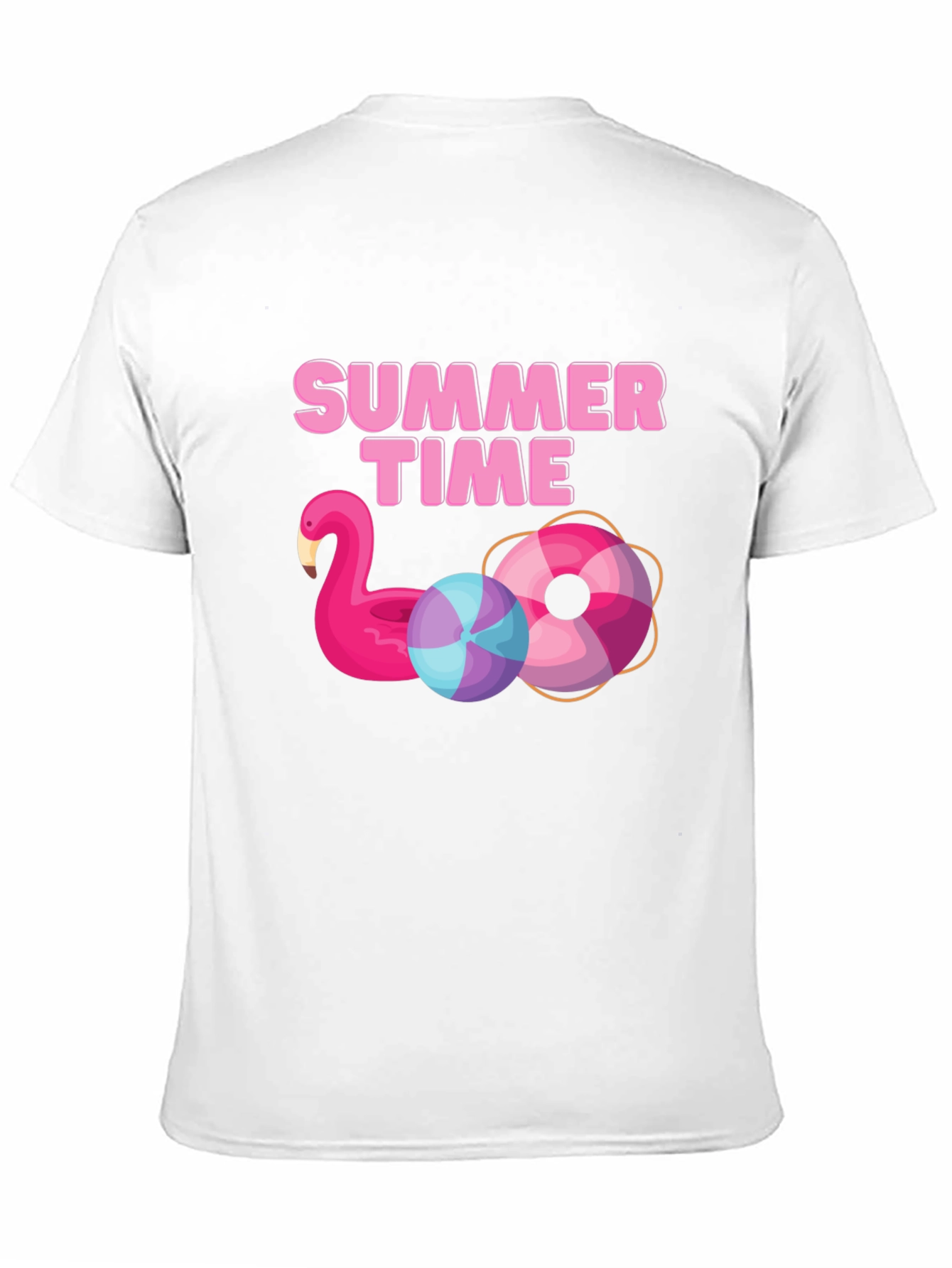 Summer Time Black Graphic Tee