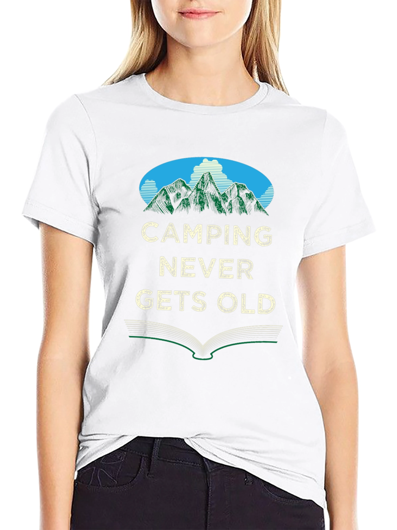Camping Never Gets Old Graphic Tee