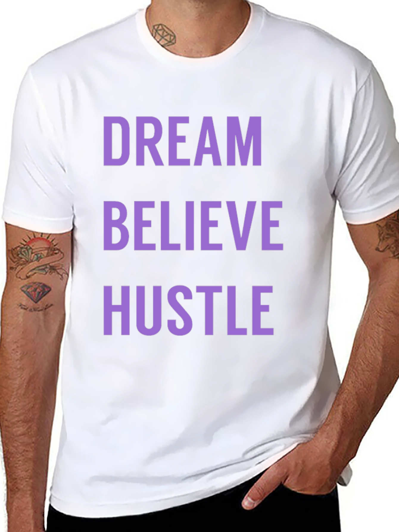 Dream Believe Hustle Graphic Tee