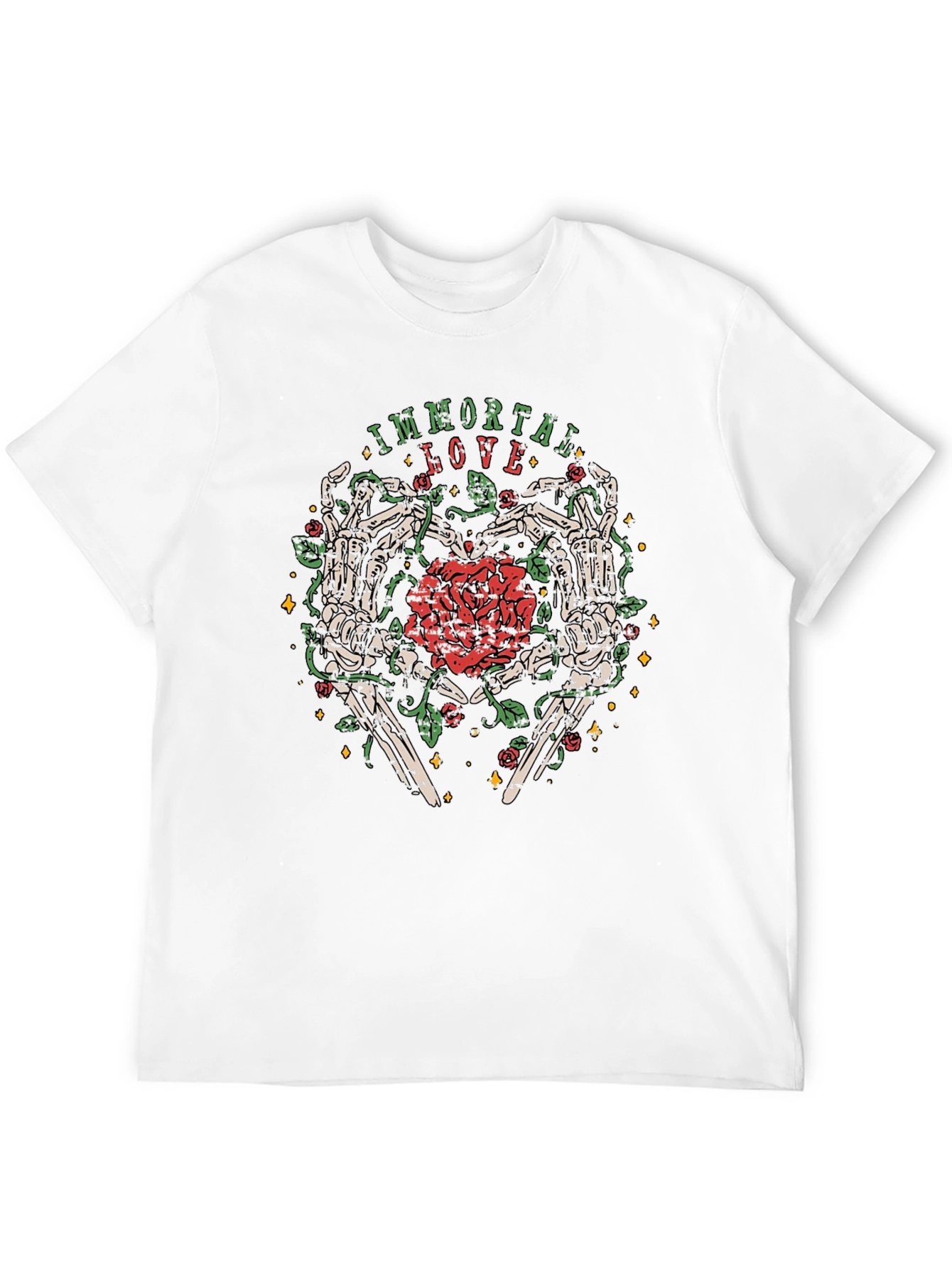 Immortal Love Skeleton Heart T-Shirt