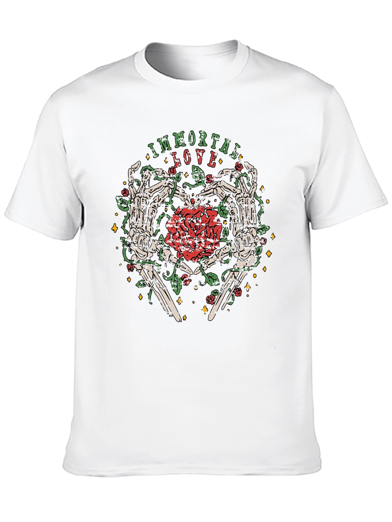 Immortal Love Skeleton Heart T-Shirt