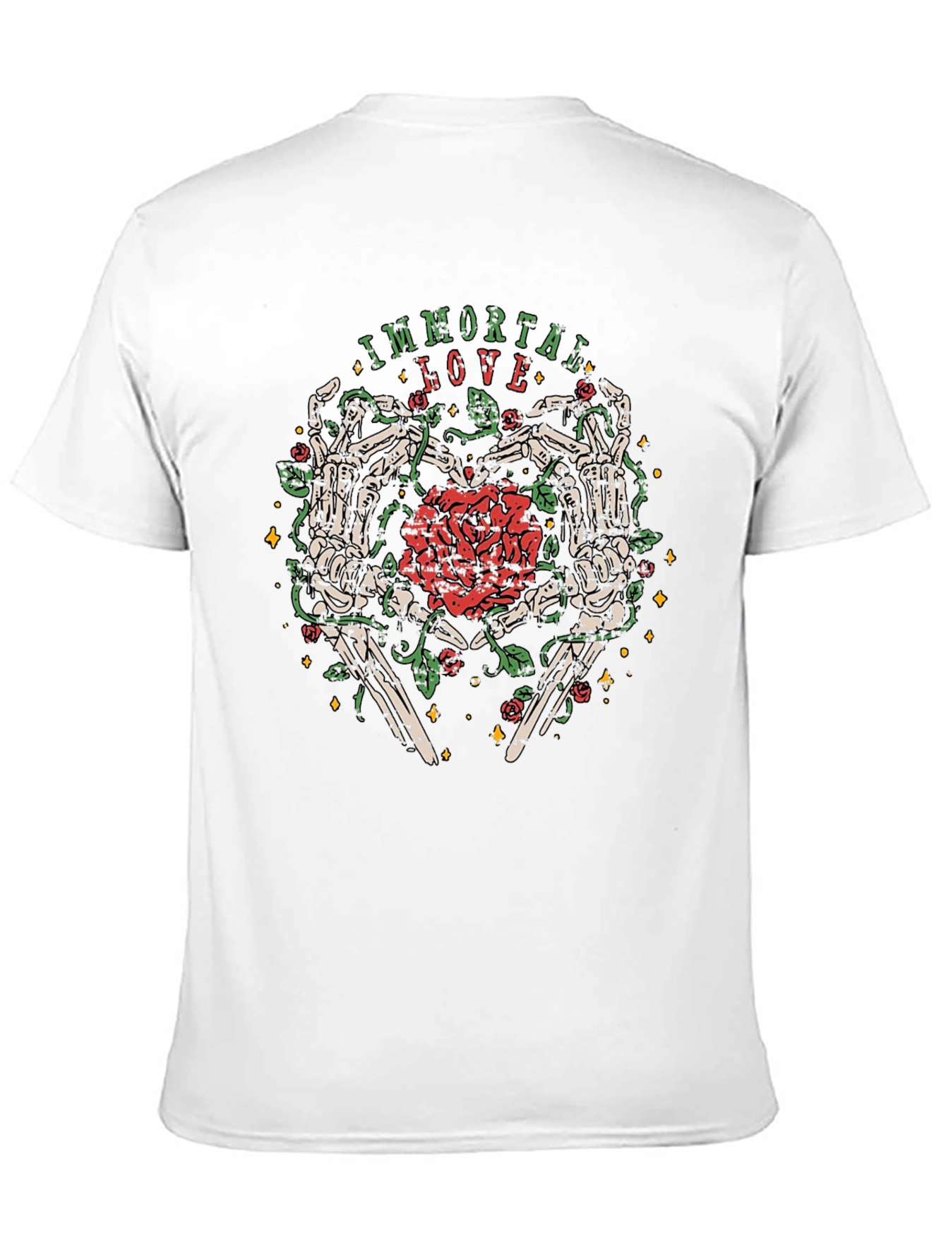 Immortal Love Skeleton Heart T-Shirt