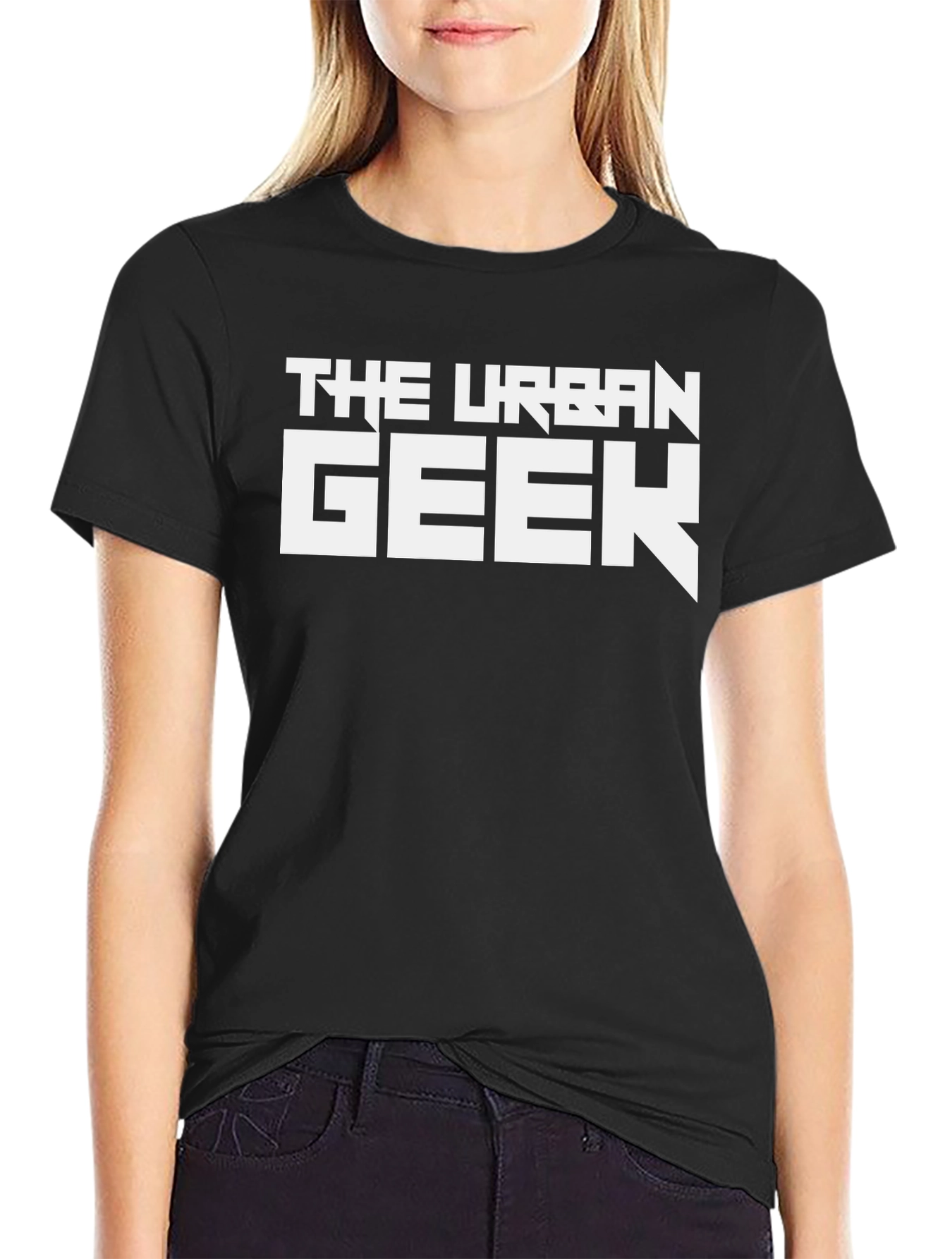 The Urban Geek Black T-Shirt - Modern Style