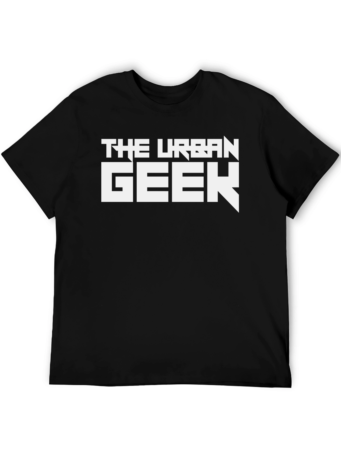 The Urban Geek Black T-Shirt - Modern Style