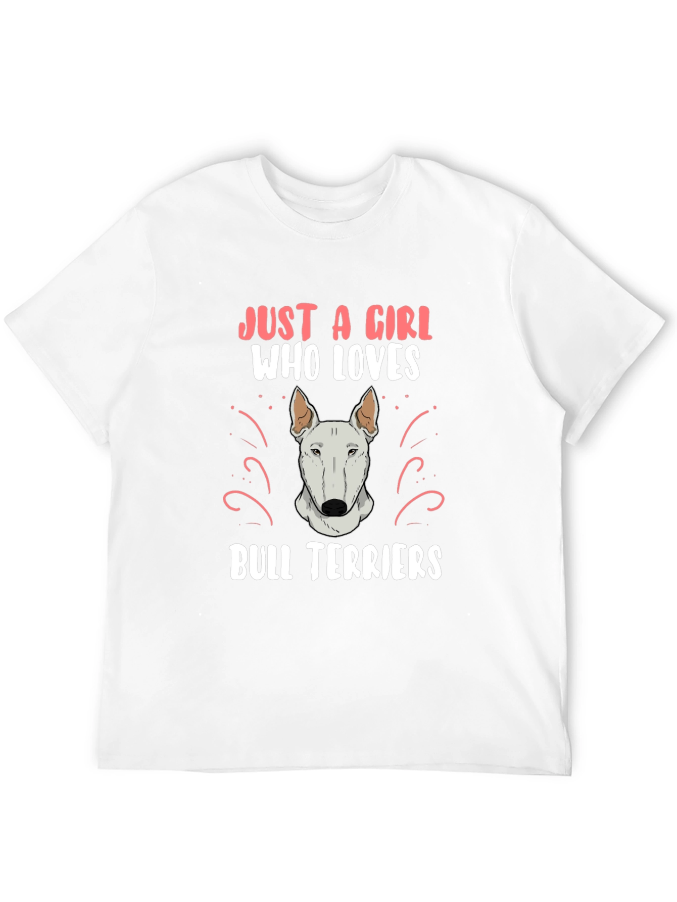 Girl Who Loves Bull Terriers T-Shirt
