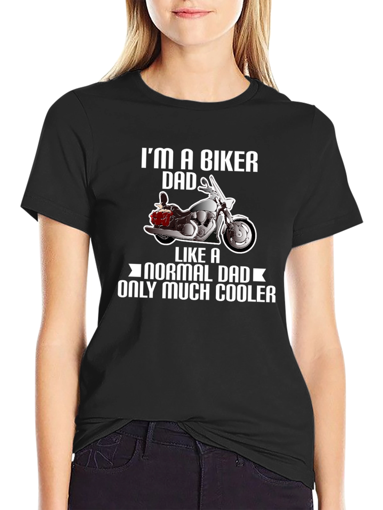 Biker Dad T-Shirt - Cool Motorcycle Design