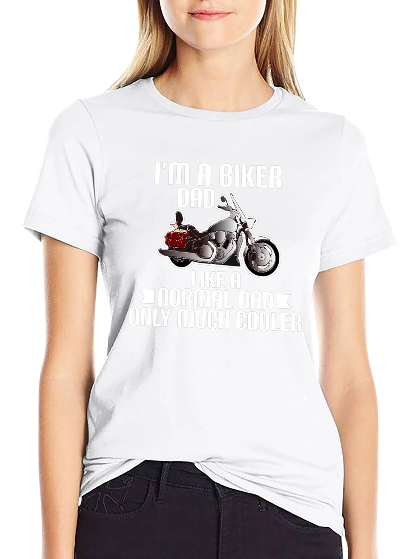 Biker Dad T-Shirt - Cool Motorcycle Design