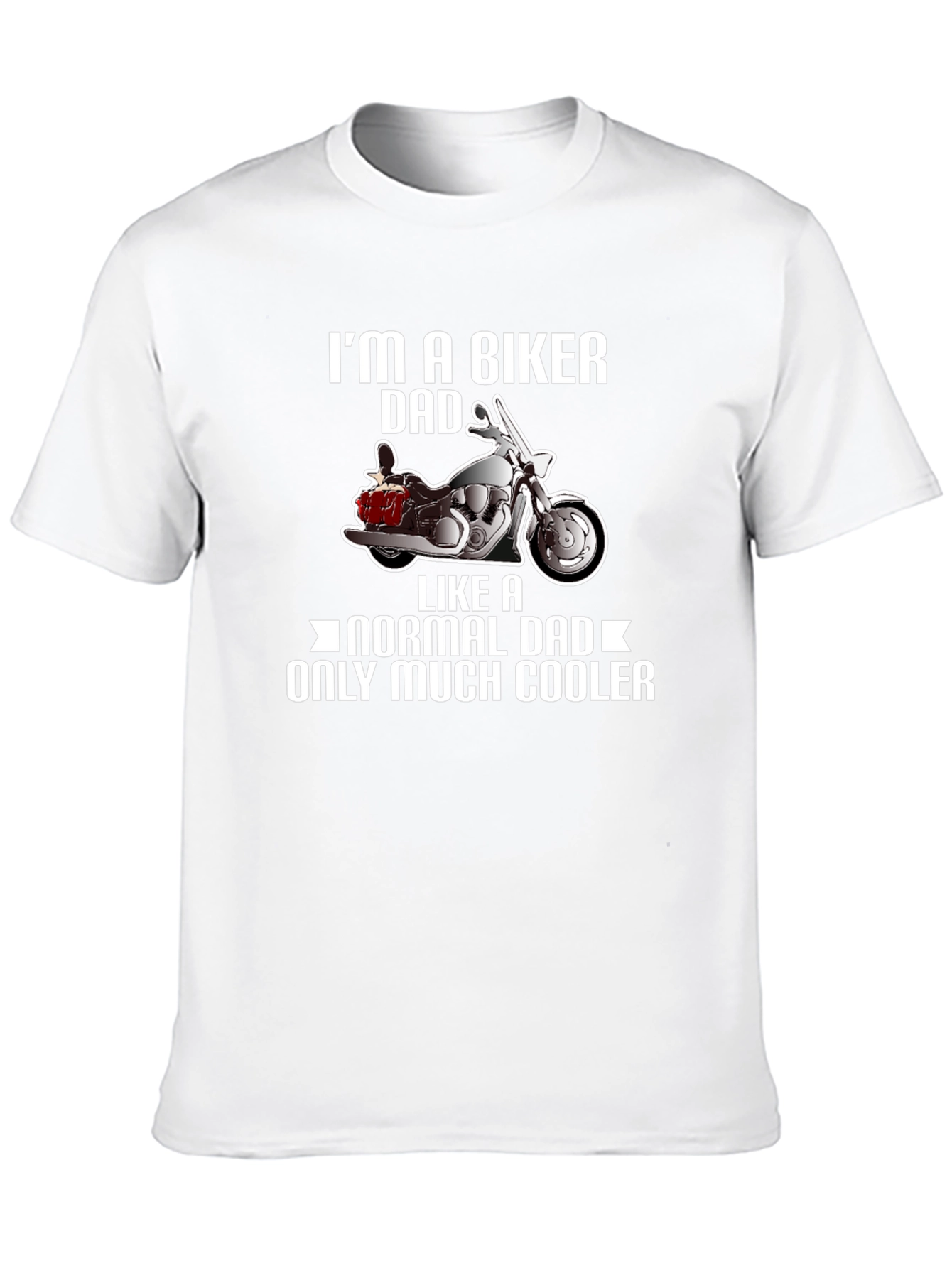 Biker Dad T-Shirt - Cool Motorcycle Design