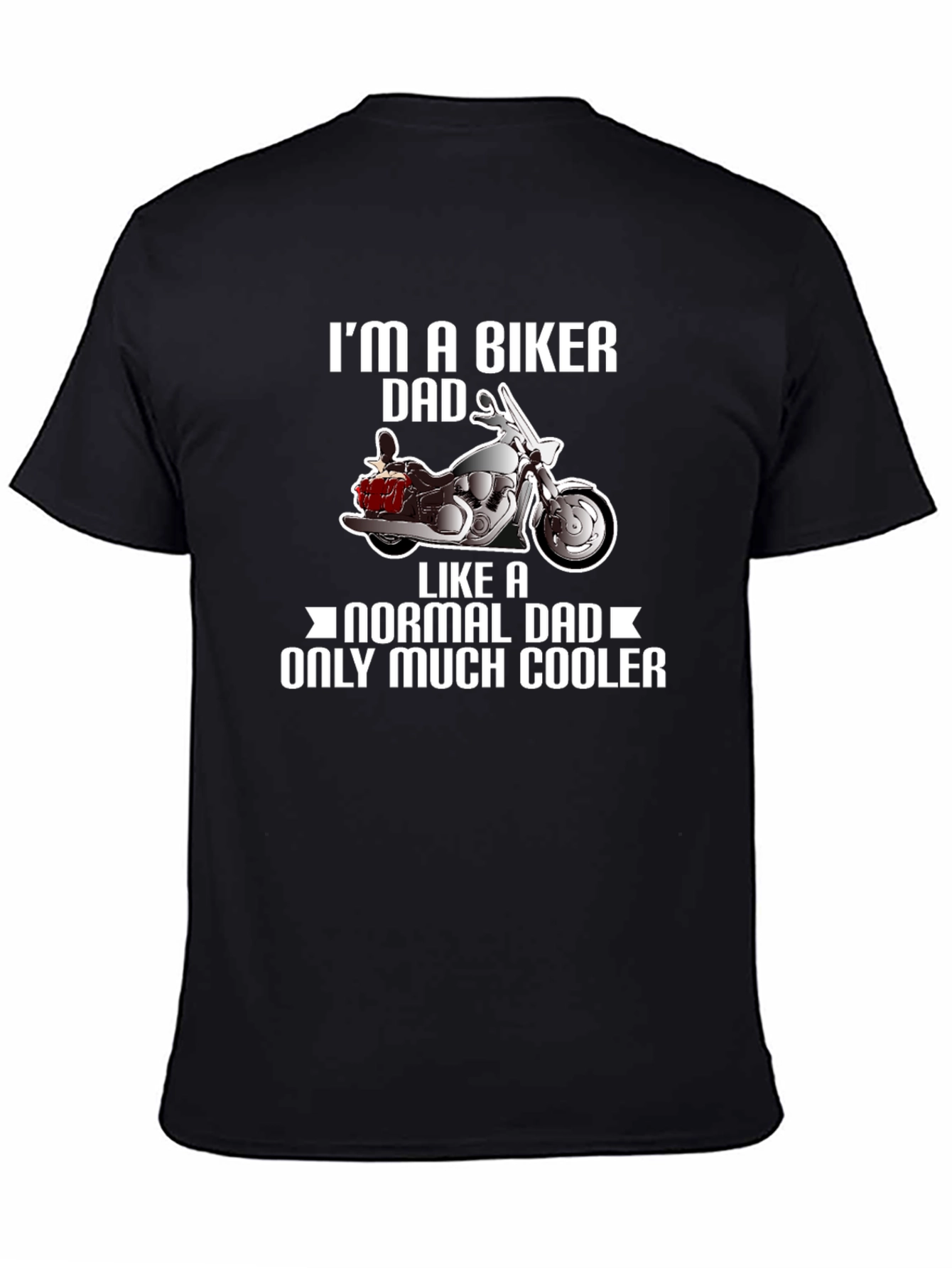 Biker Dad T-Shirt - Cool Motorcycle Design