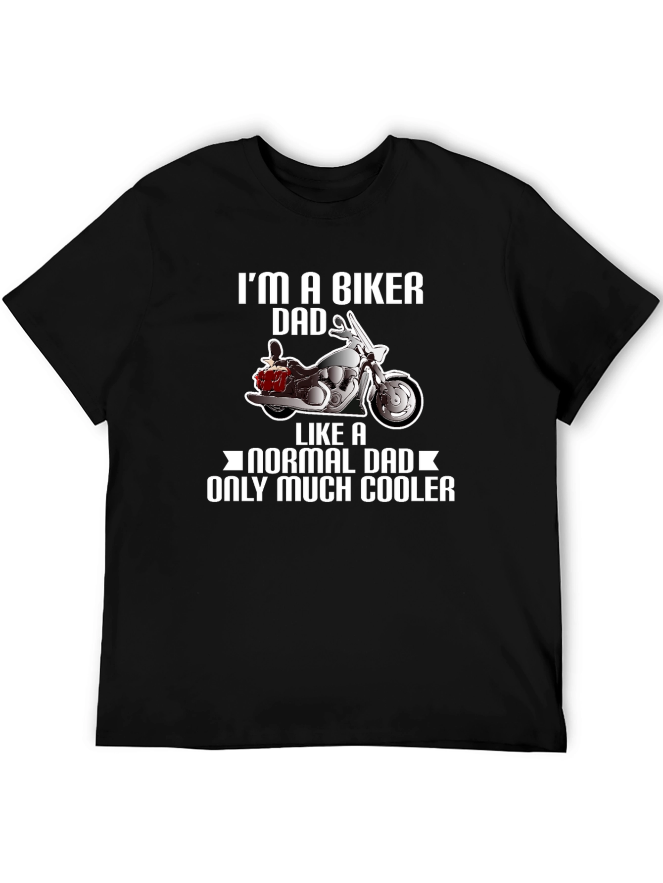 Biker Dad T-Shirt - Cool Motorcycle Design