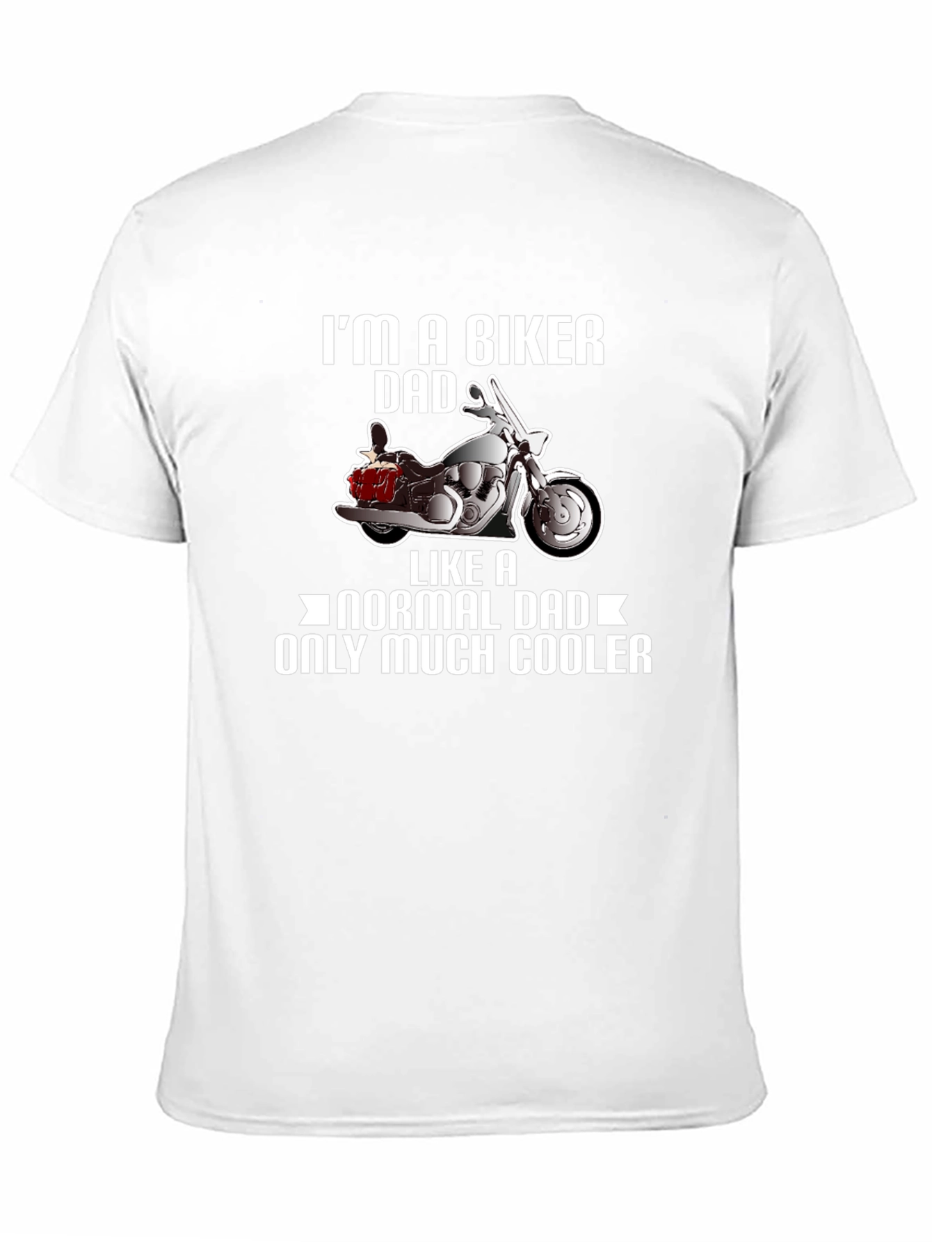 Biker Dad T-Shirt - Cool Motorcycle Design