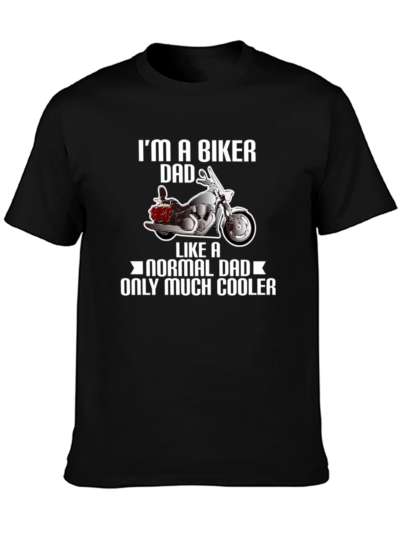 Biker Dad T-Shirt - Cool Motorcycle Design