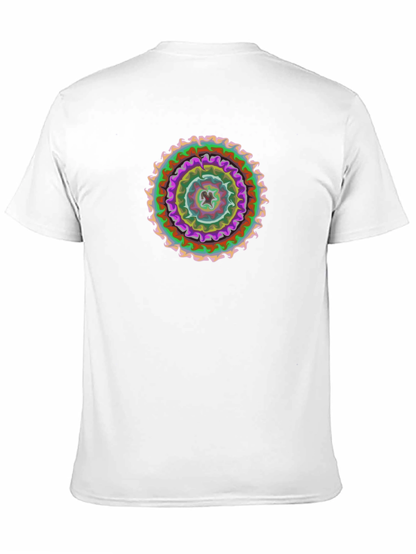 Abstract Mandala Graphic Black T-Shirt
