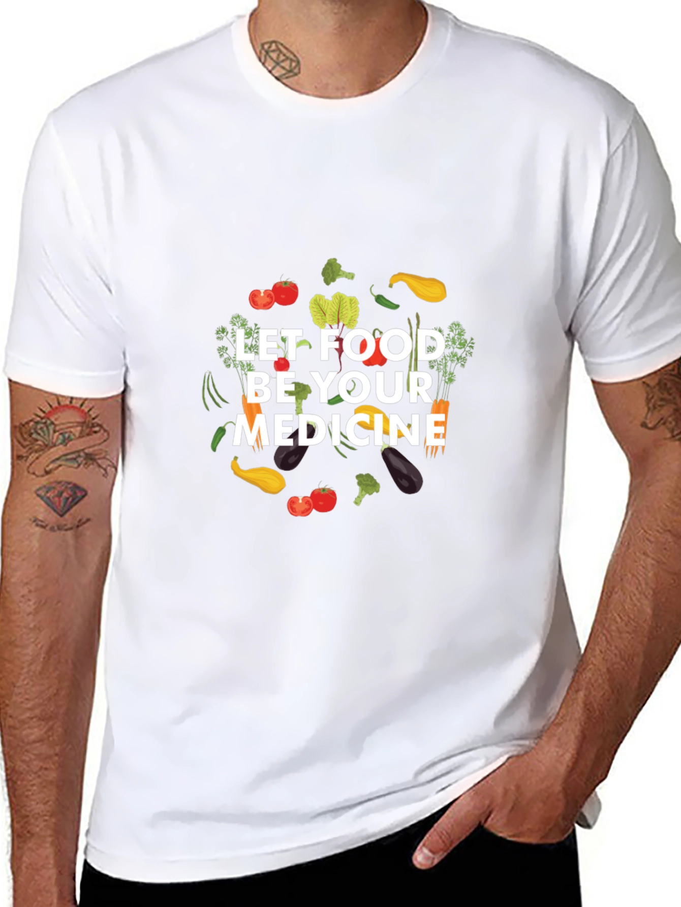 Food is Medicine T-Shirt - Healthy Eating Tee