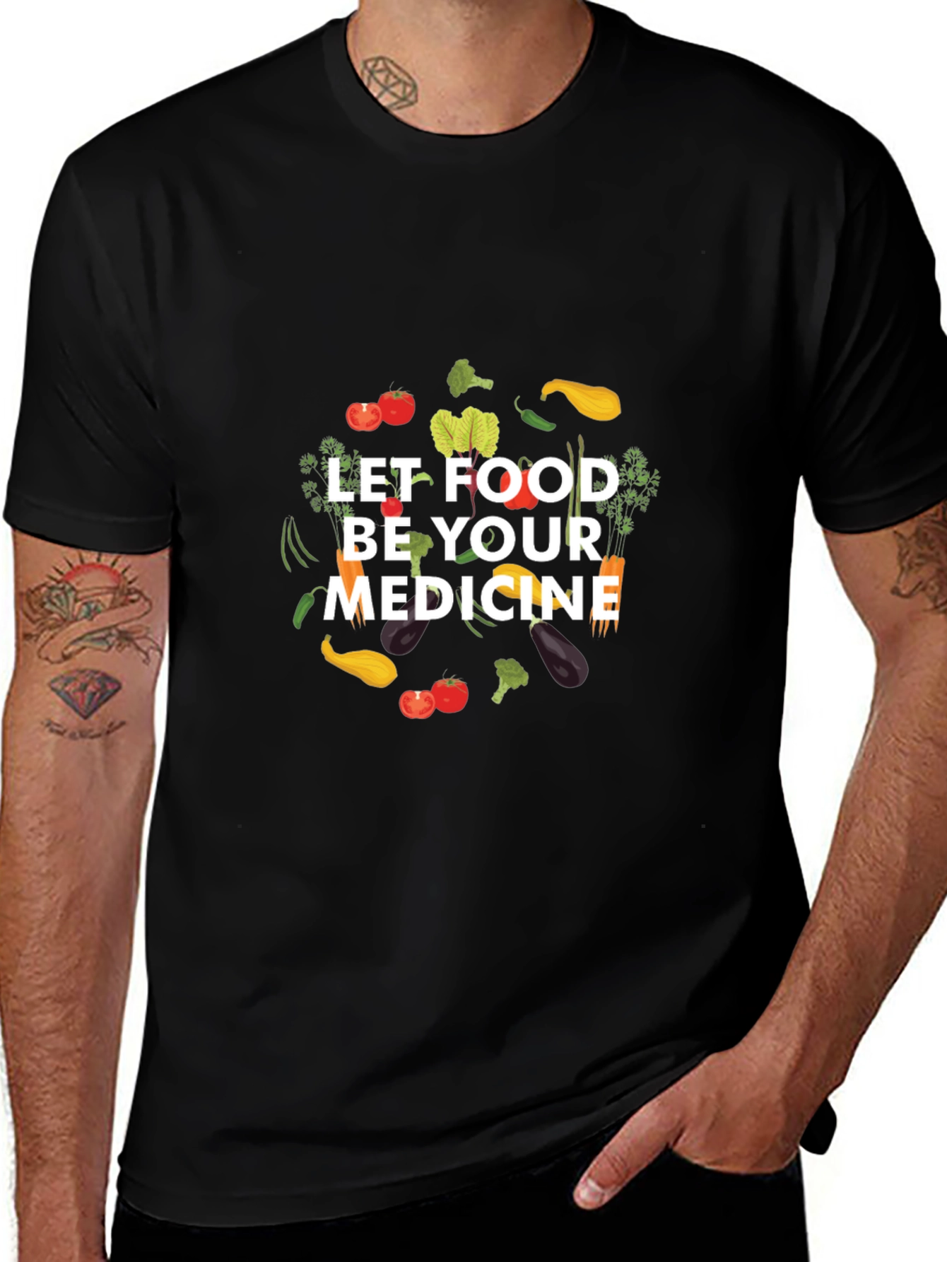 Food is Medicine T-Shirt - Healthy Eating Tee