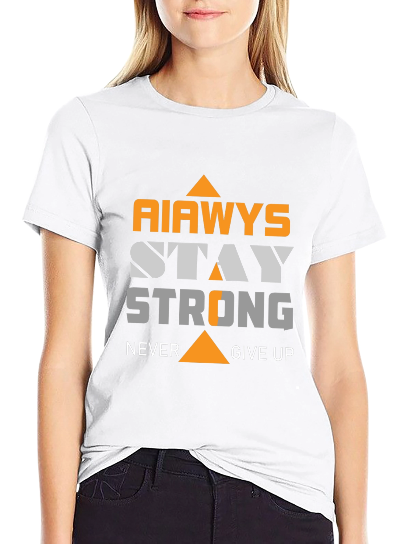 Always Stay Strong Graphic Tee - Motivational Design