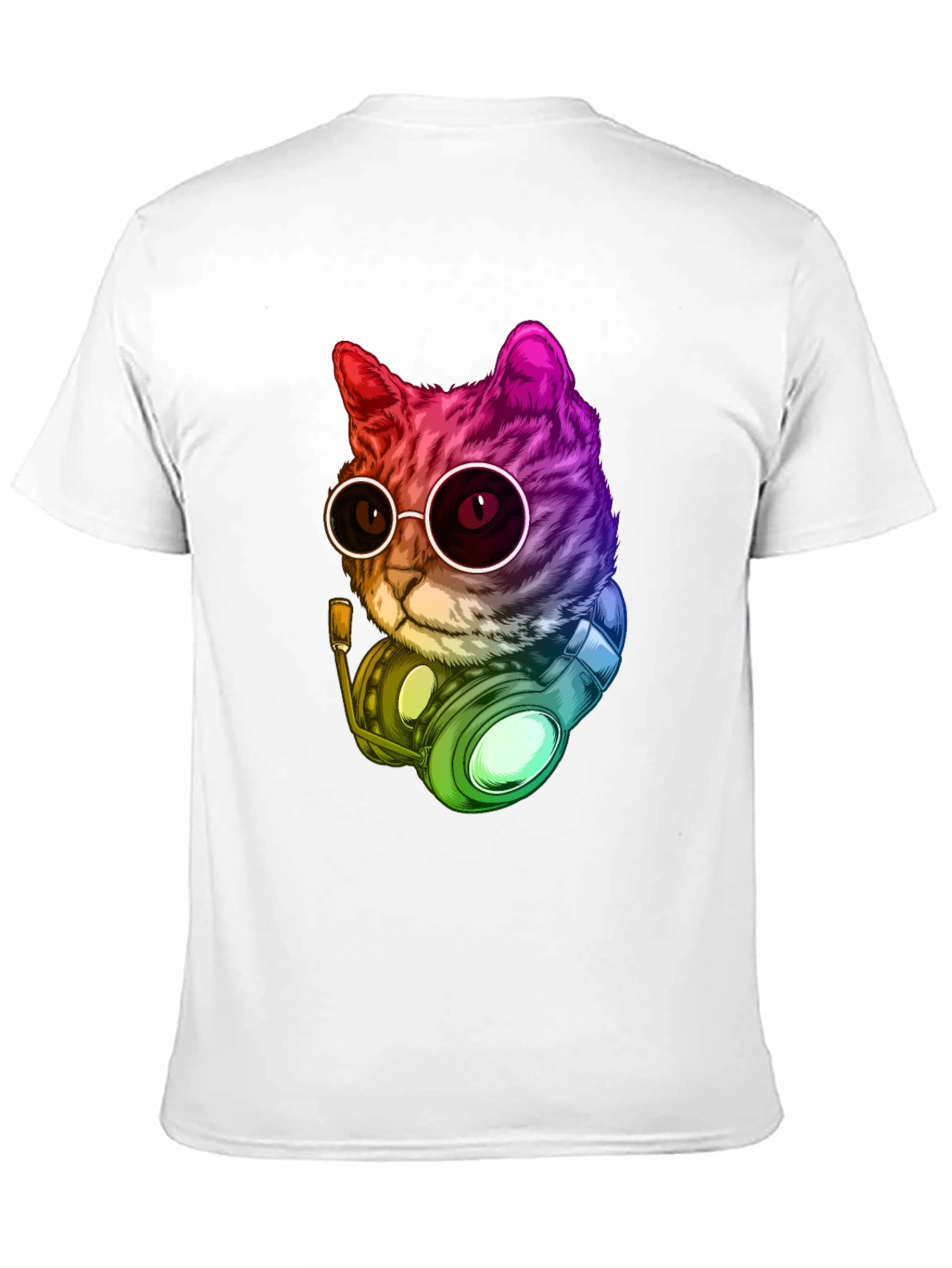 Cool Cat DJ Graphic T-Shirt