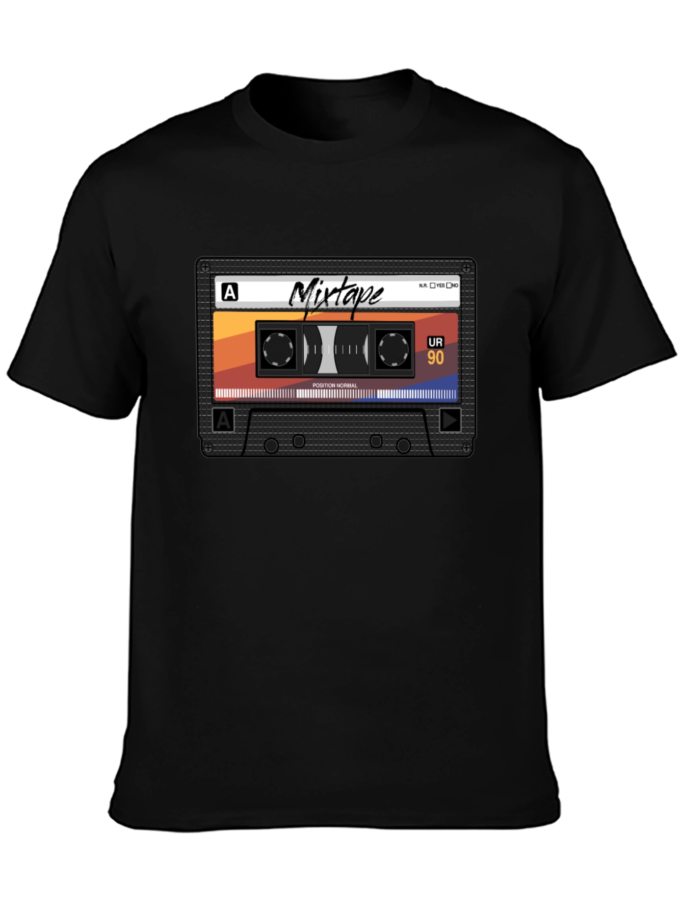 Retro Mixtape Graphic Tee - Classic Cassette Tape T-Shirt