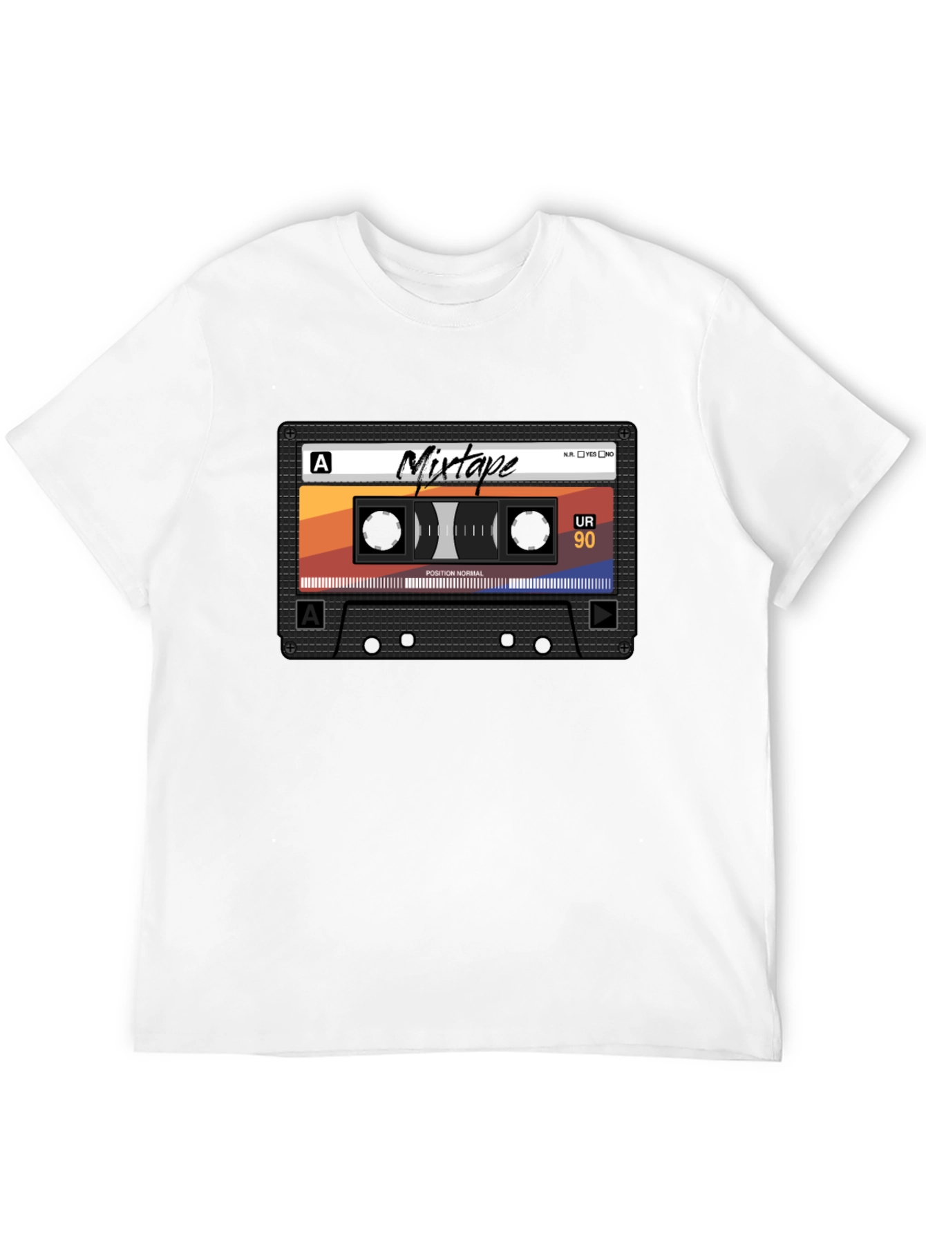 Retro Mixtape Graphic Tee - Classic Cassette Tape T-Shirt