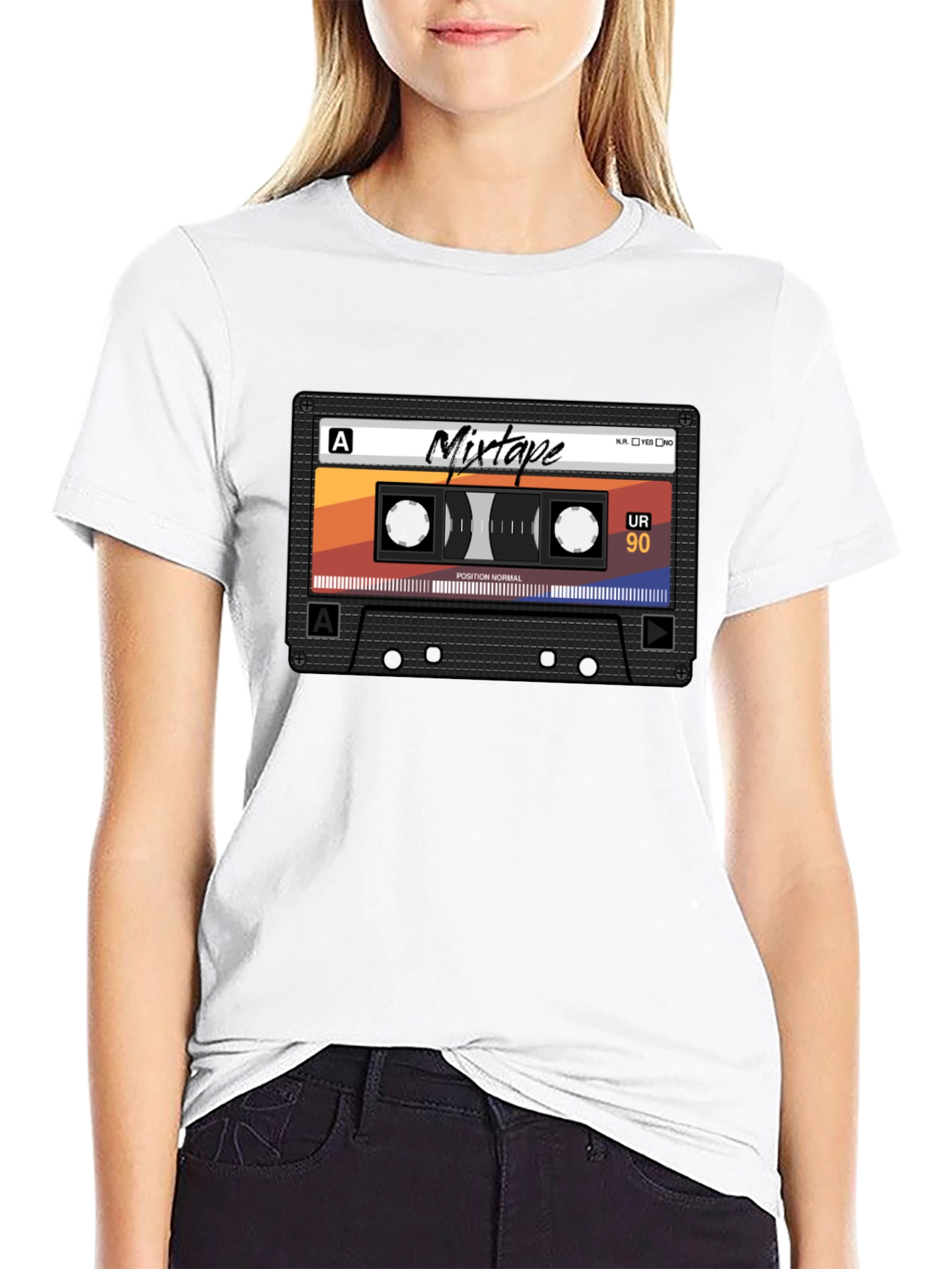 Retro Mixtape Graphic Tee - Classic Cassette Tape T-Shirt