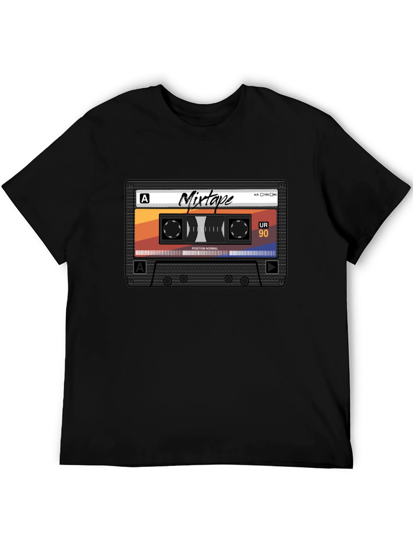 Retro Mixtape Graphic Tee - Classic Cassette Tape T-Shirt