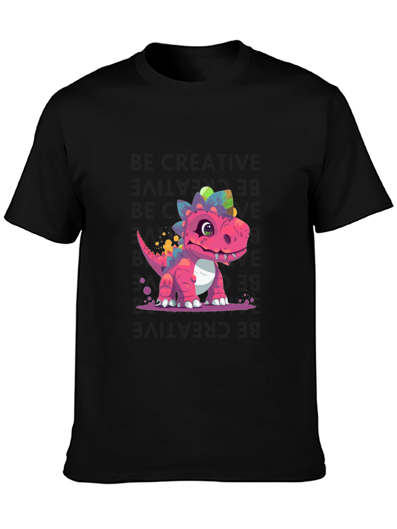Cartoon Dinosaur Graphic Tee