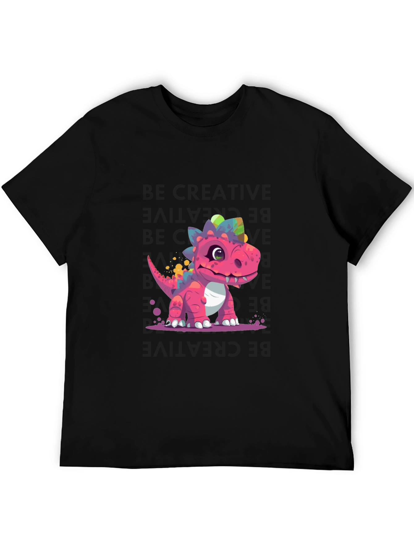 Cartoon Dinosaur Graphic Tee