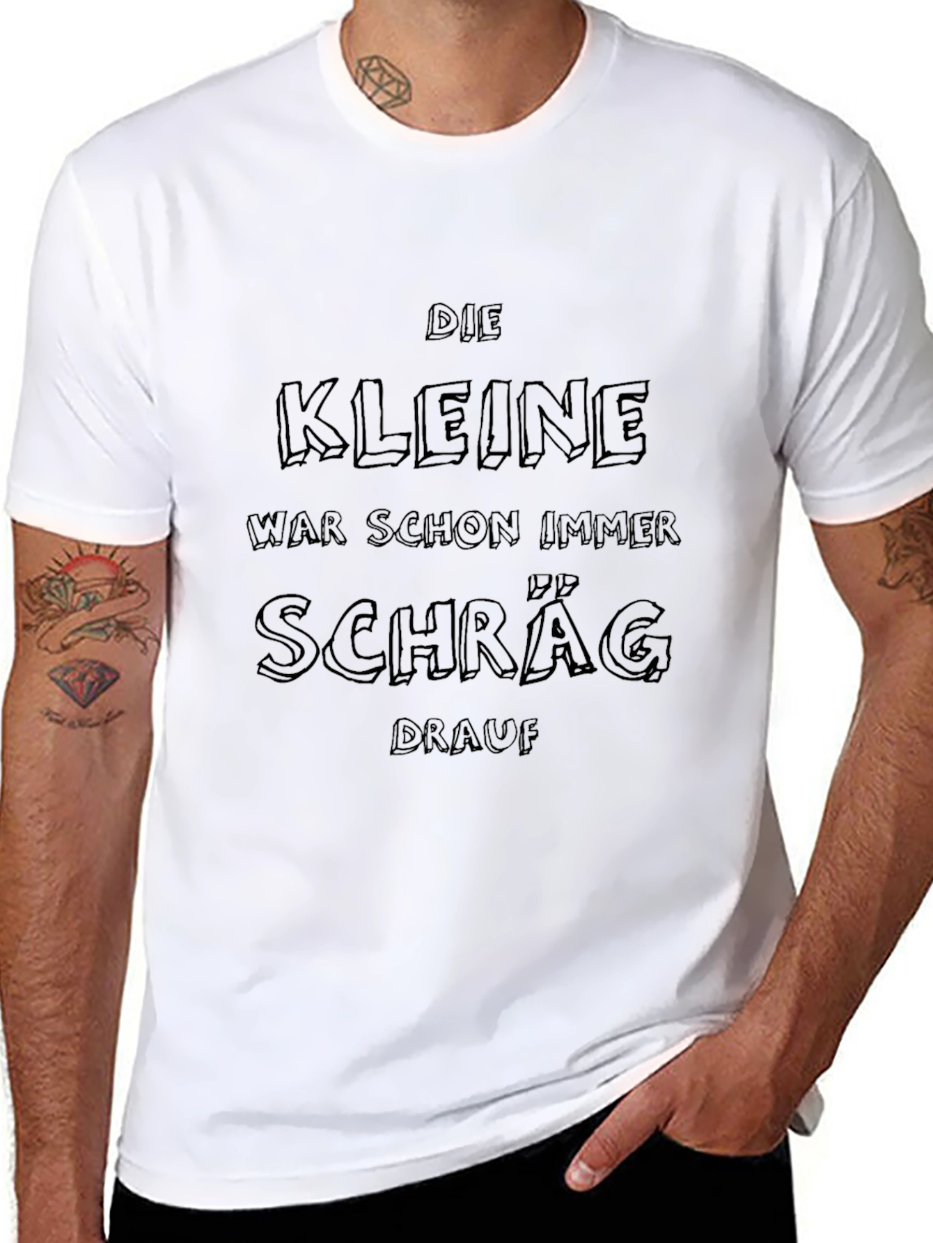 Die Kleine Black Graphic Tee