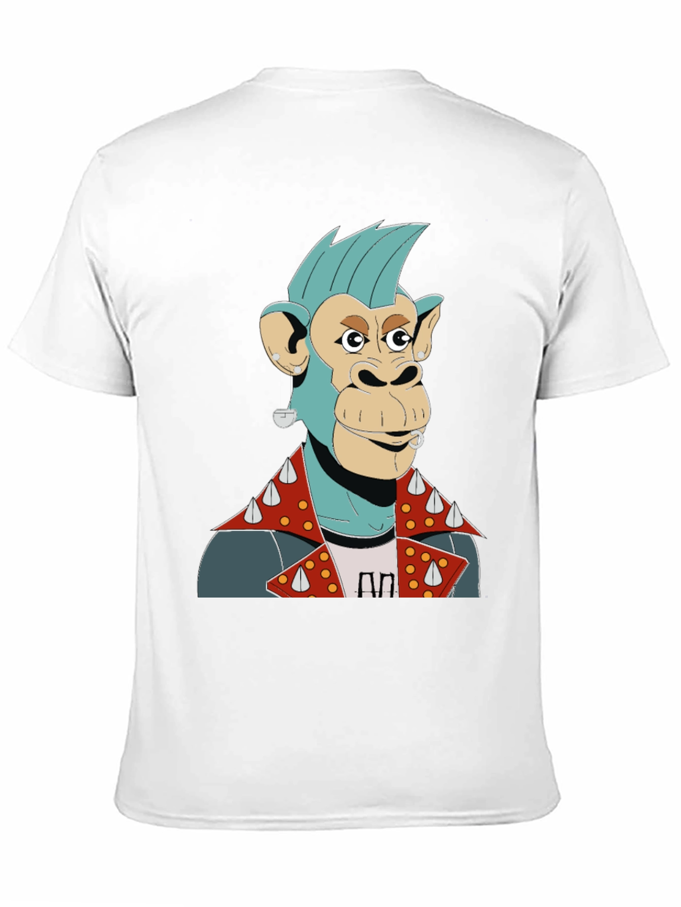 Cool Punk Ape Graphic T-Shirt