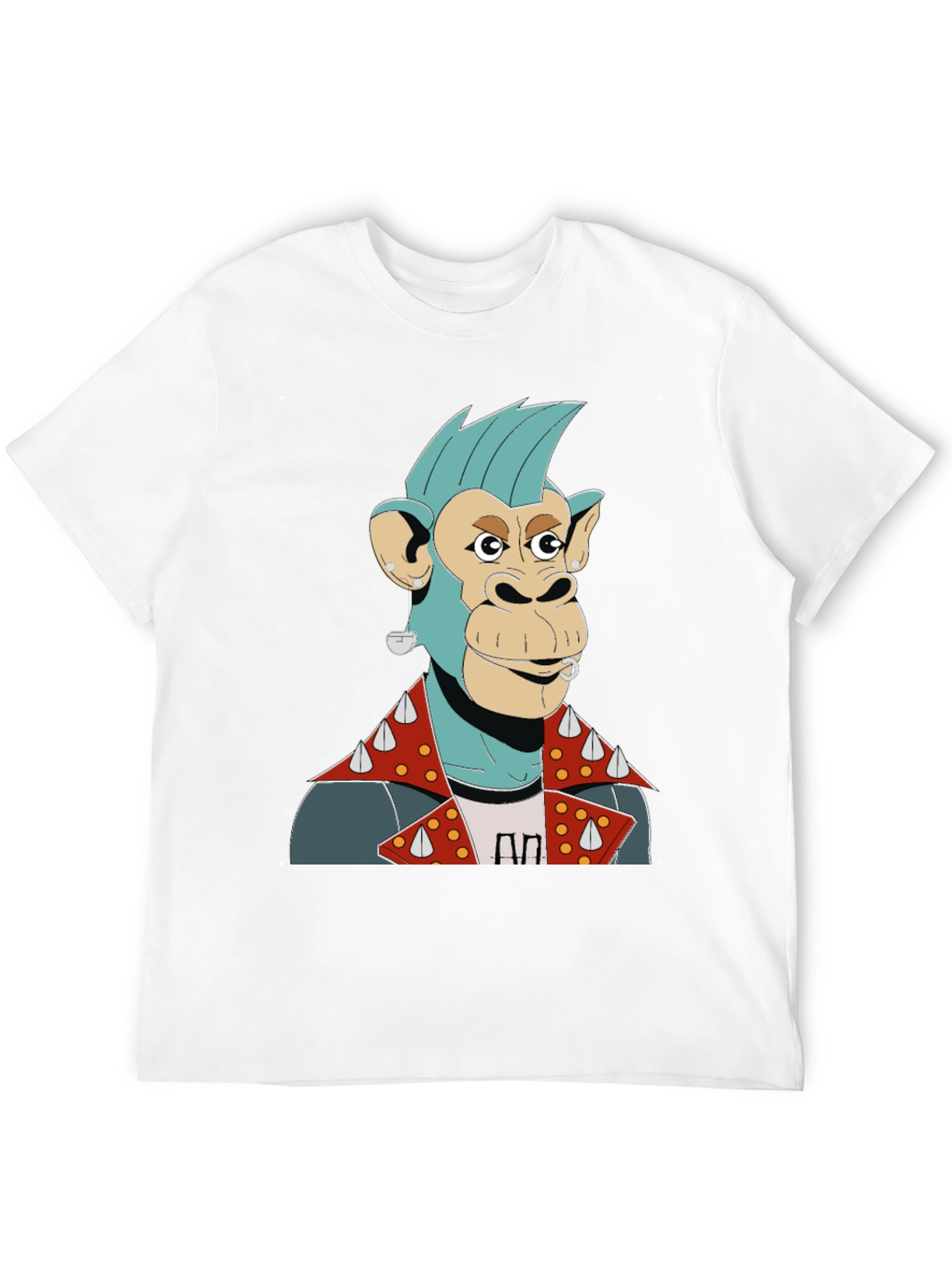 Cool Punk Ape Graphic T-Shirt
