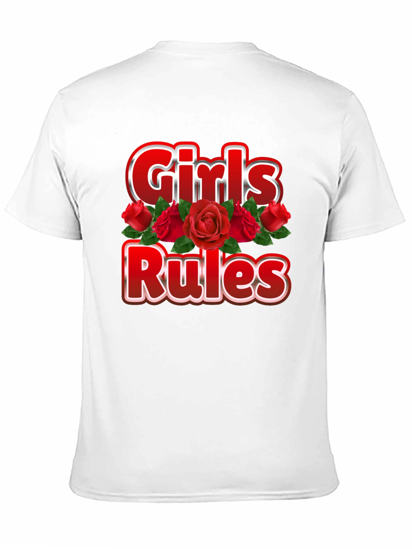 Girls Rules T-Shirt - Floral Design