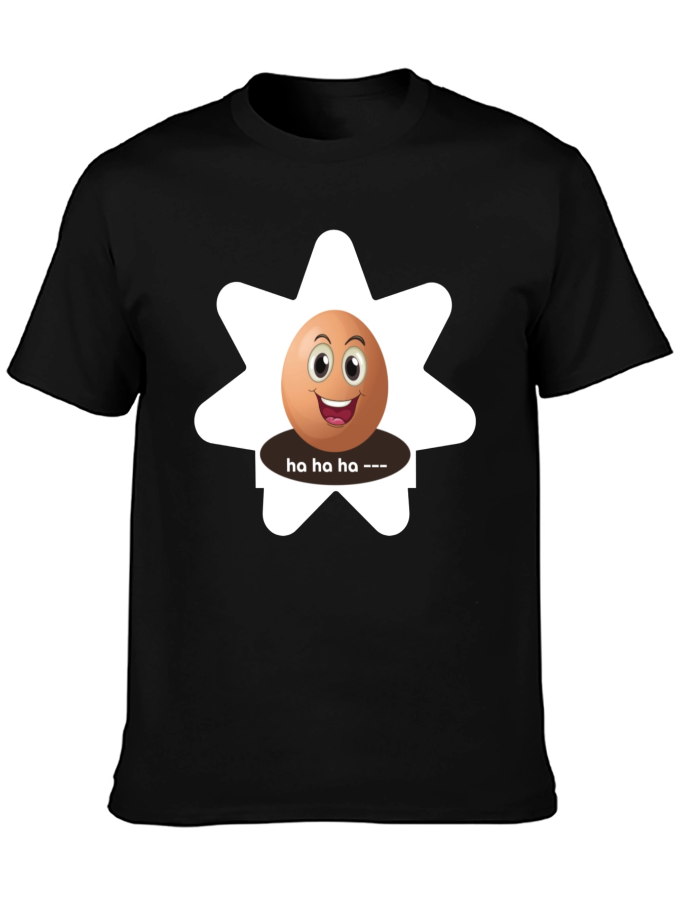 Funny Egg Cartoon Graphic T-Shirt