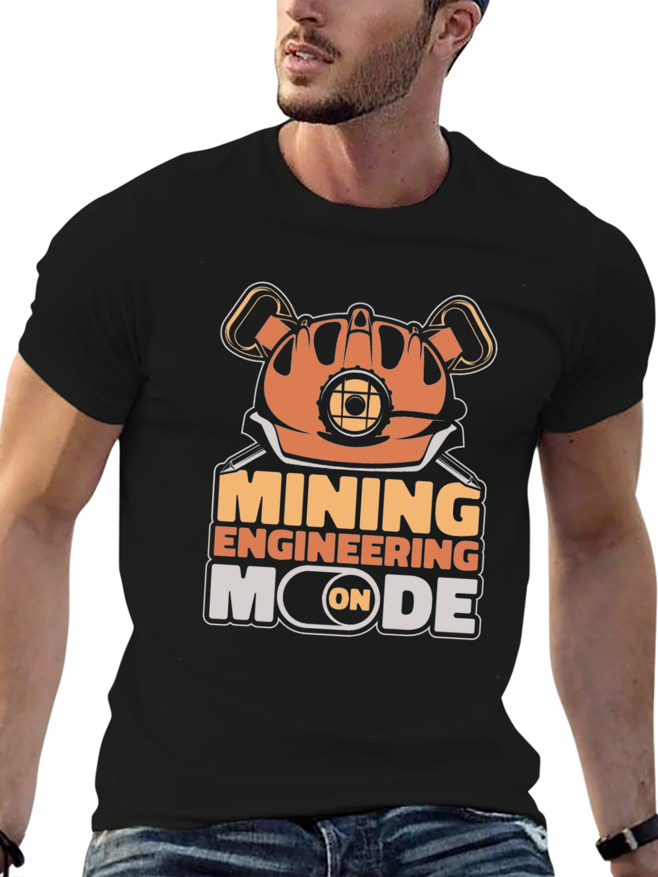 Mining Engineering Mode T-Shirt - Black
