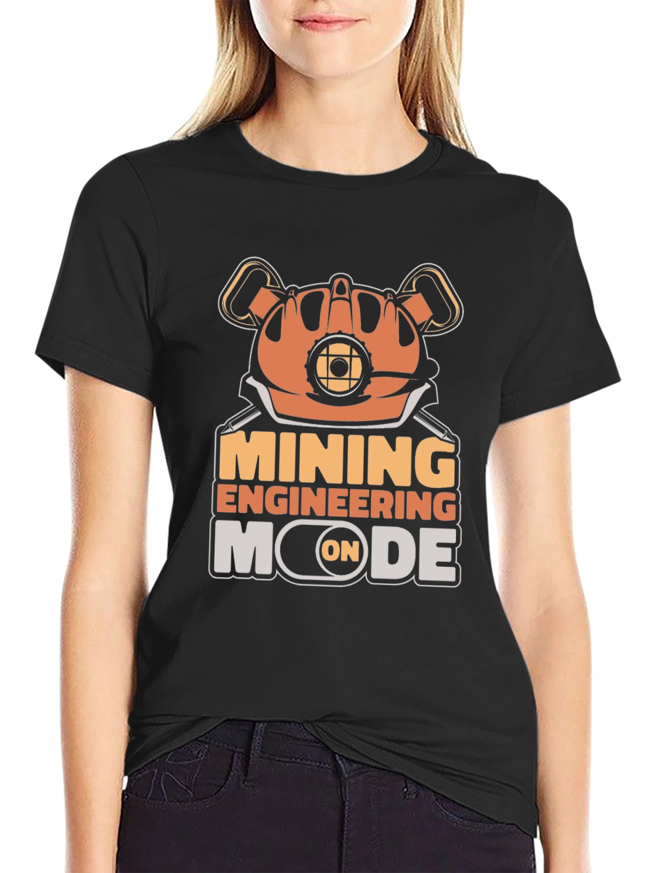 Mining Engineering Mode T-Shirt - Black