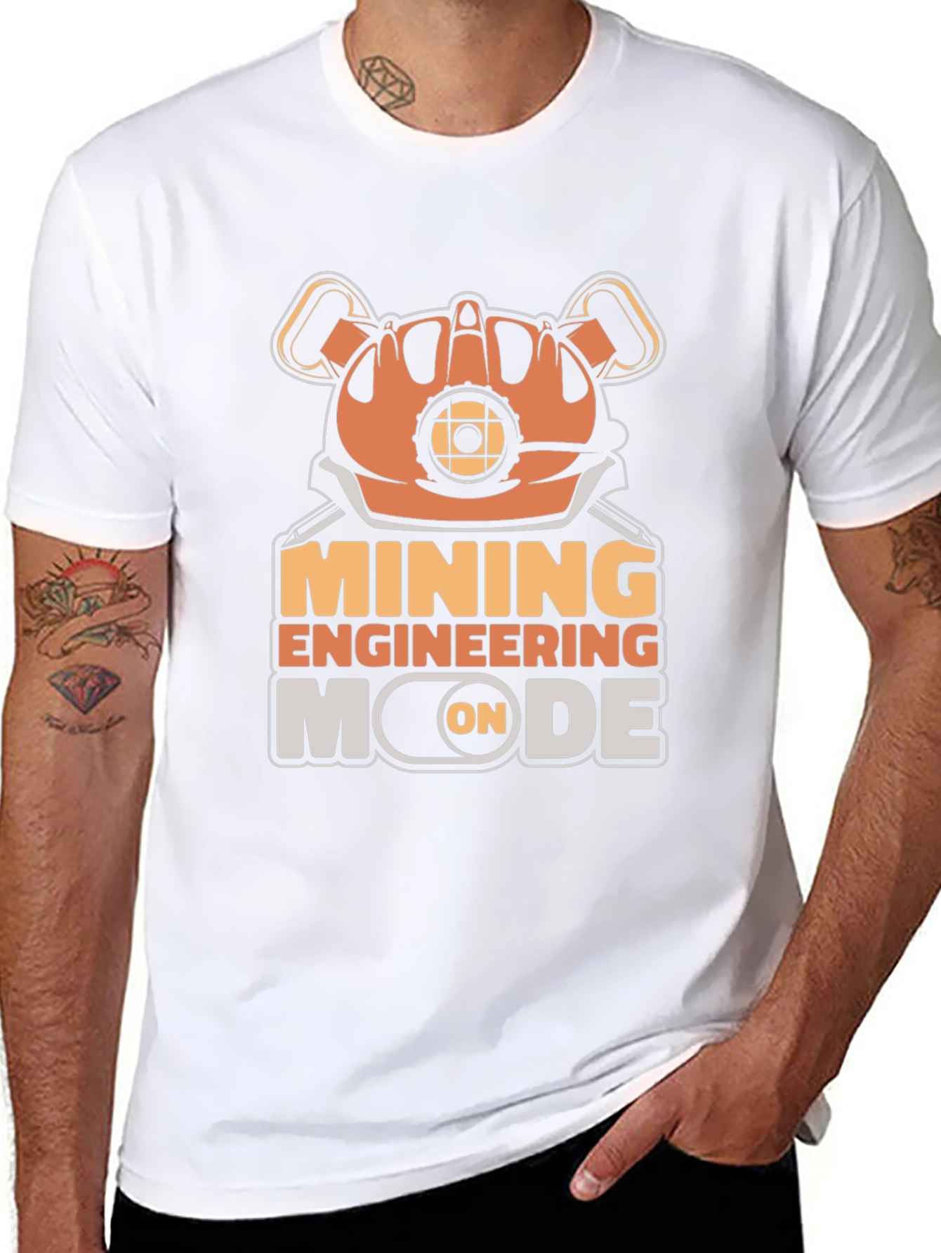 Mining Engineering Mode T-Shirt - Black