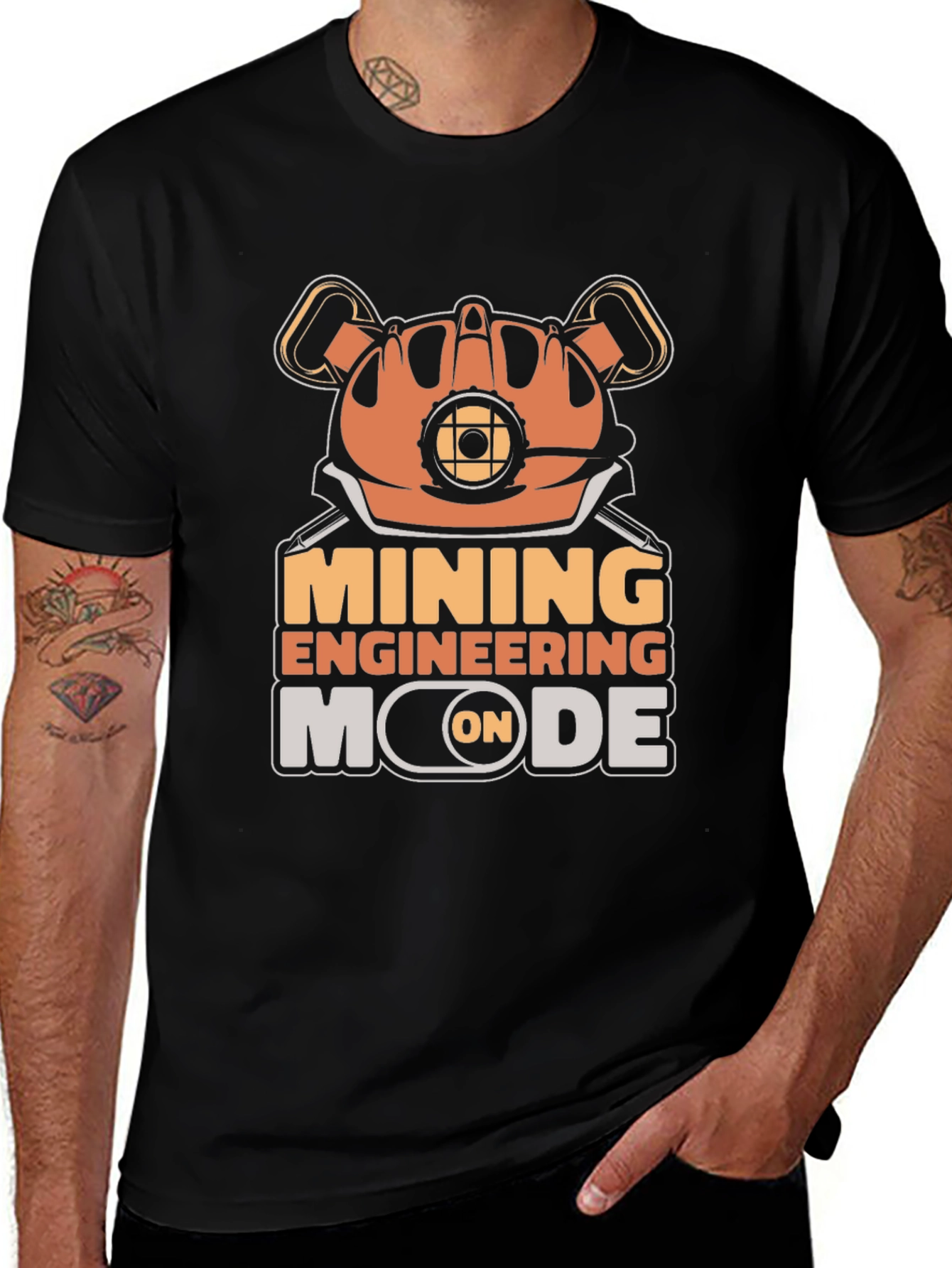 Mining Engineering Mode T-Shirt - Black