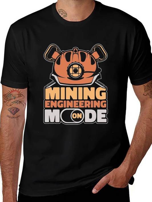 Mining Engineering Mode T-Shirt - Black