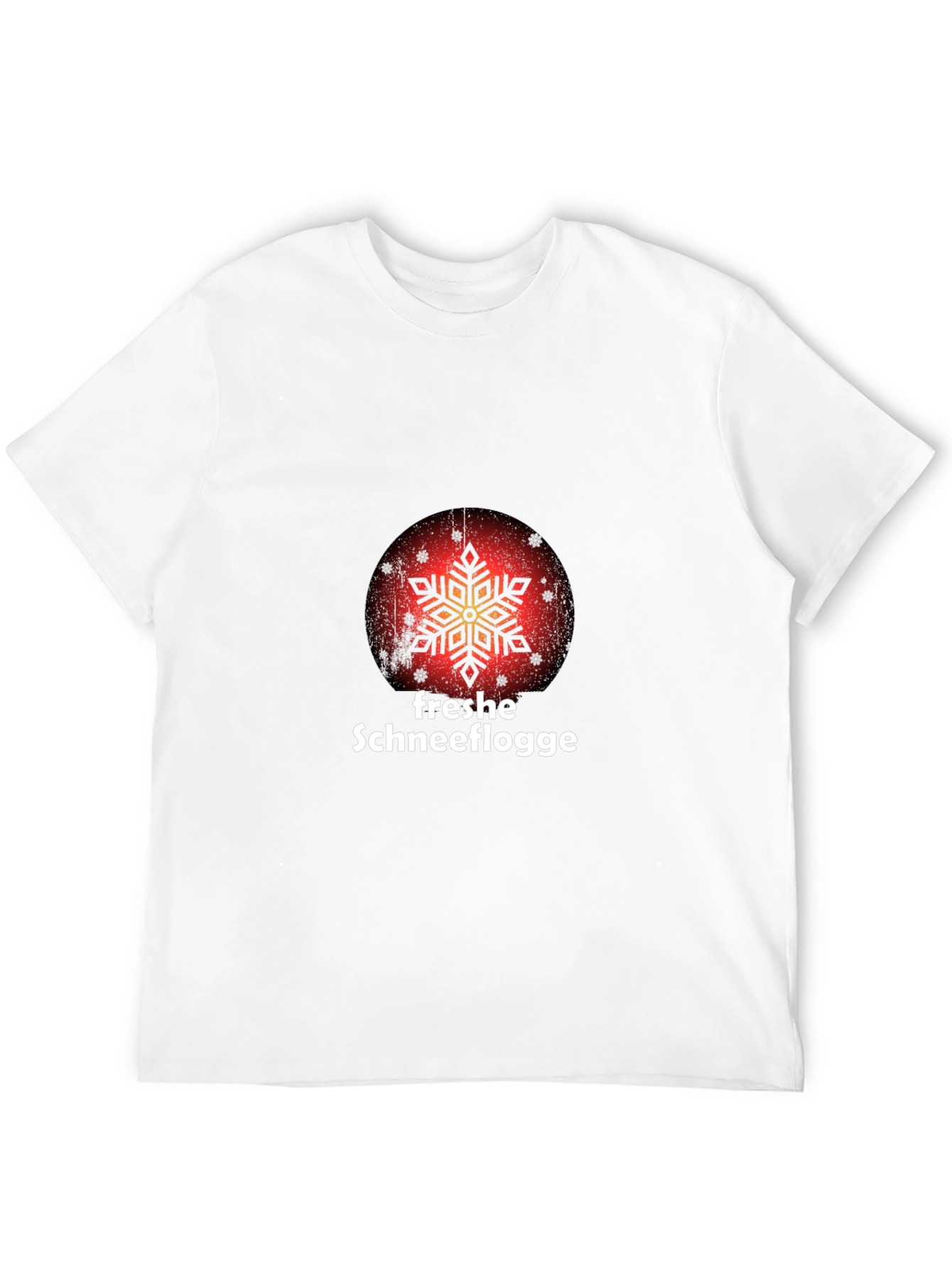 Fresh Snowflake Graphic T-Shirt - Black